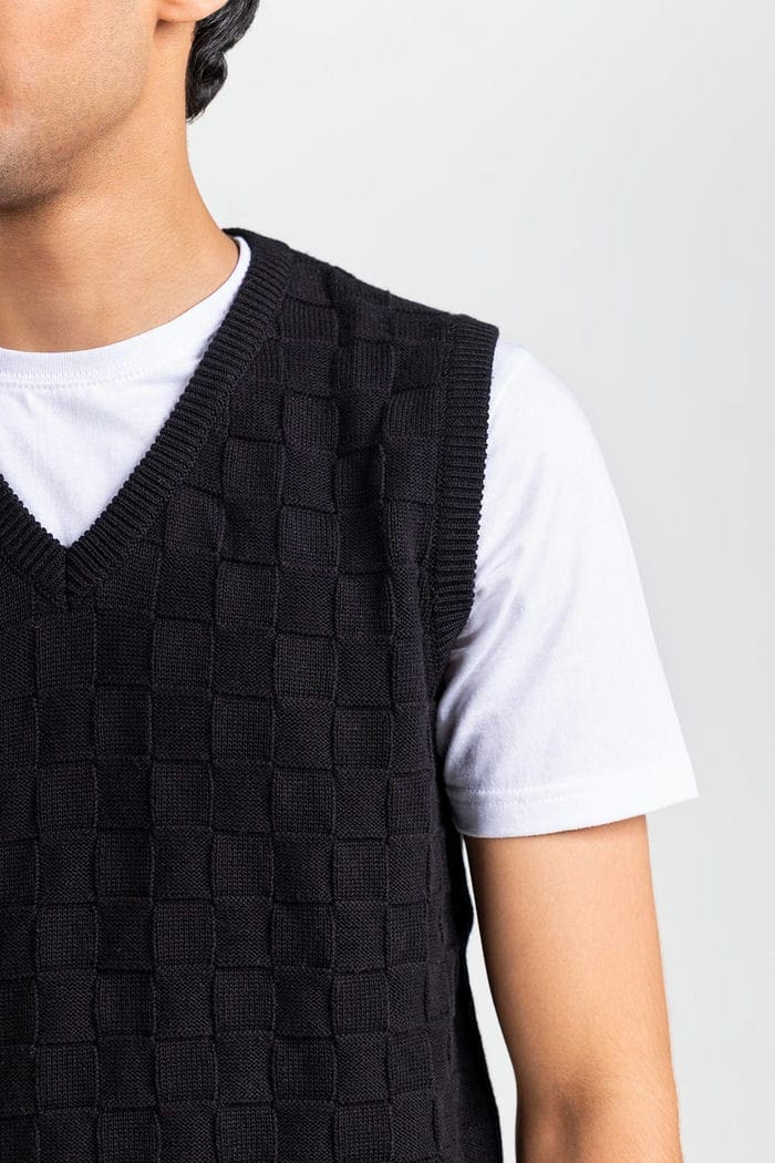 Black Fashion Sweater SL-SWT-FD-36-01