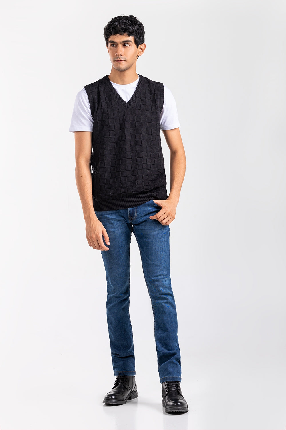 Black Fashion Sweater SL-SWT-FD-36-01