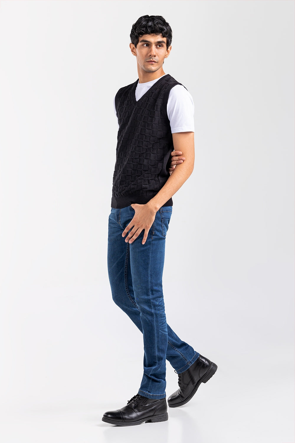 Black Fashion Sweater SL-SWT-FD-36-01