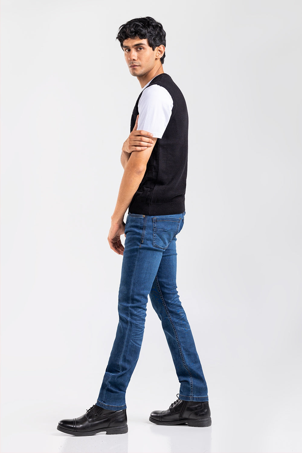 Black Fashion Sweater SL-SWT-FD-36-01