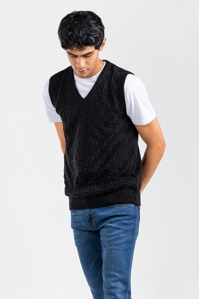 Black Fashion Sweater SL-SWT-FD-36-01