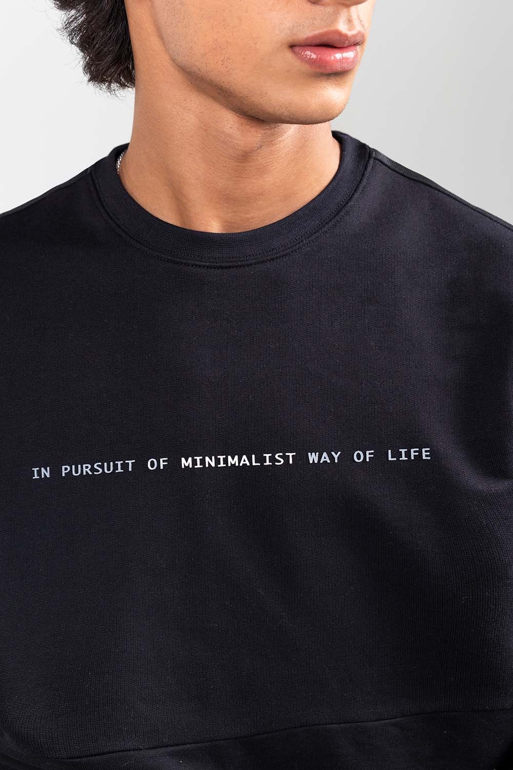 Black Fashion Sweatshirt JKT-MSS-D21-01