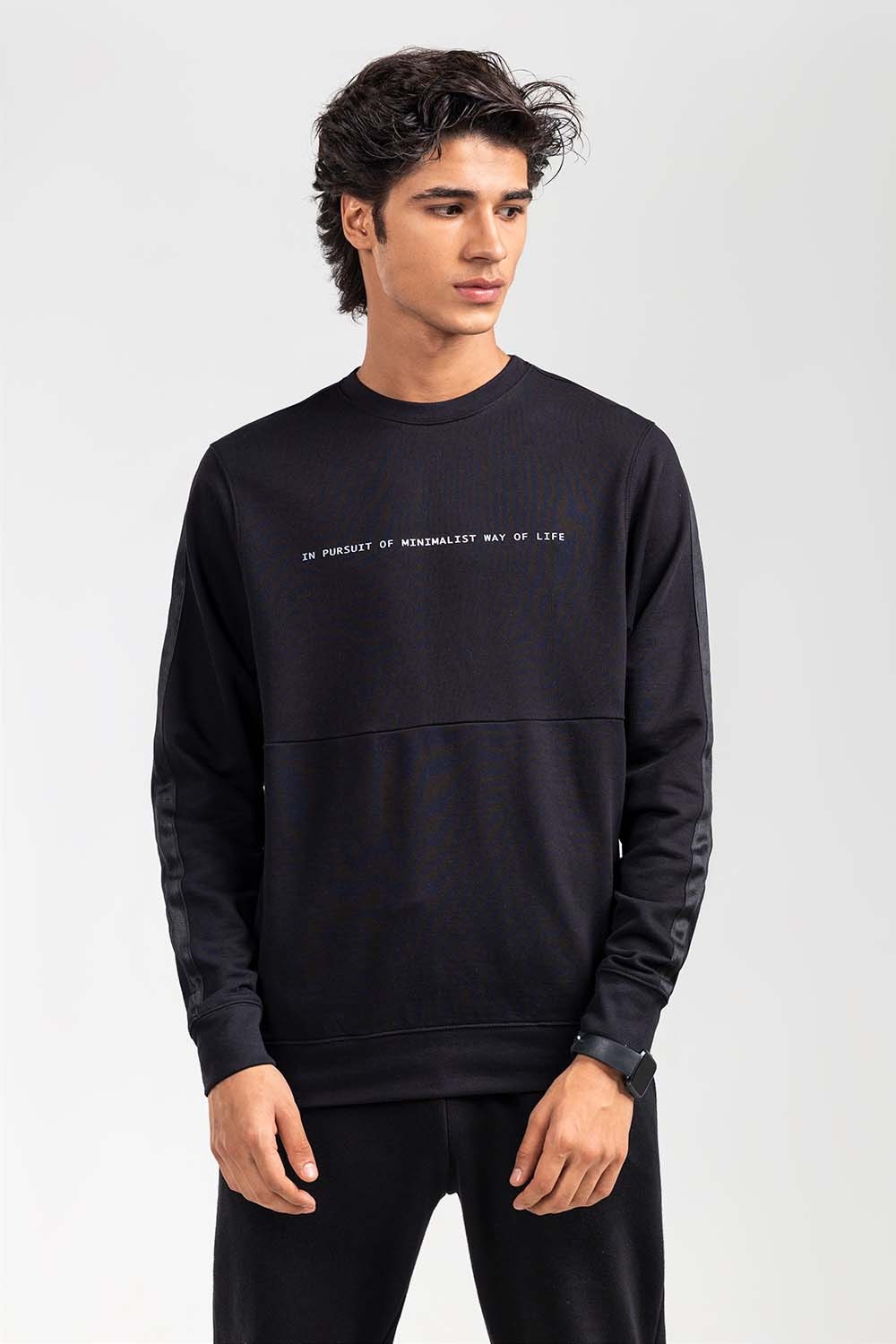 Black Fashion Sweatshirt JKT-MSS-D21-01