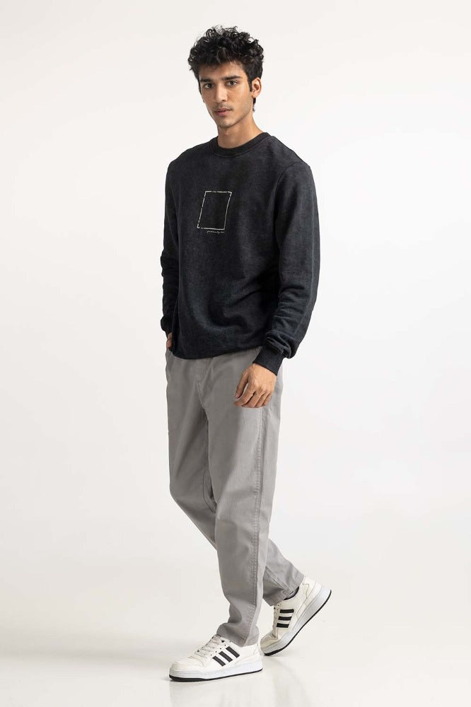 Black Fashion Sweatshirt MN-SWS-WS23-018