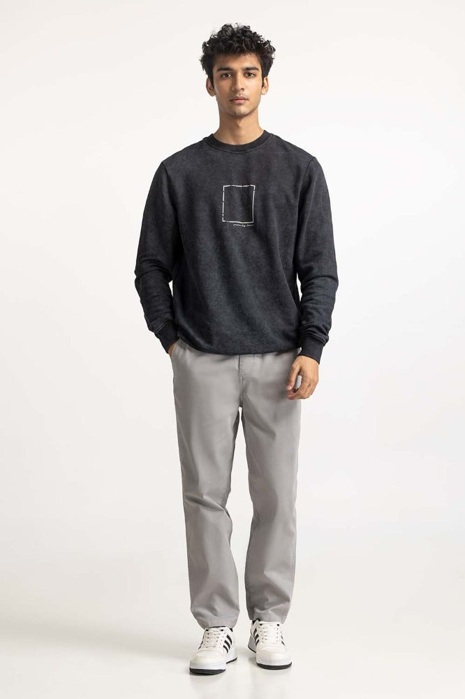 Black Fashion Sweatshirt MN-SWS-WS23-018