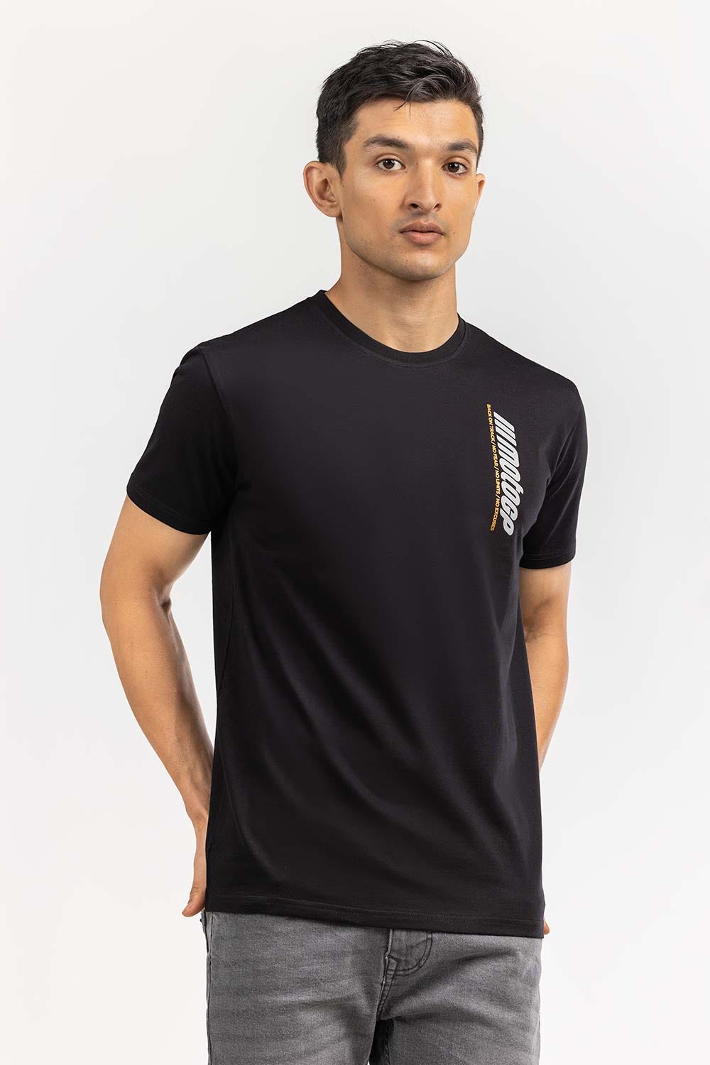 Black Fashion T-shirt JGP-D305