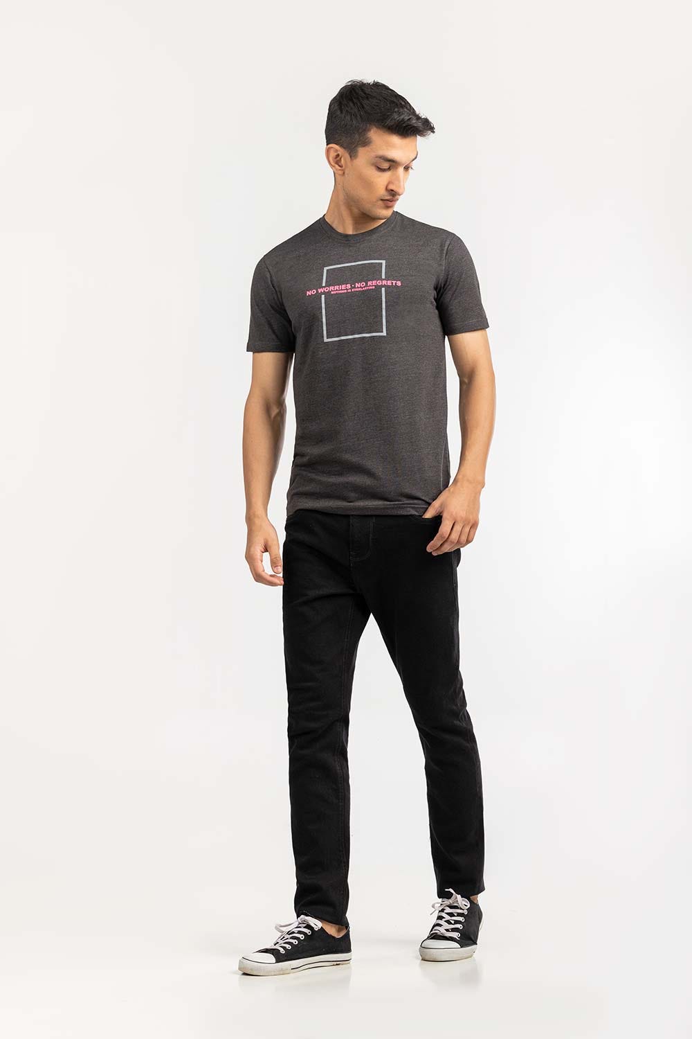 Black Fashion T-shirt JGP-D326