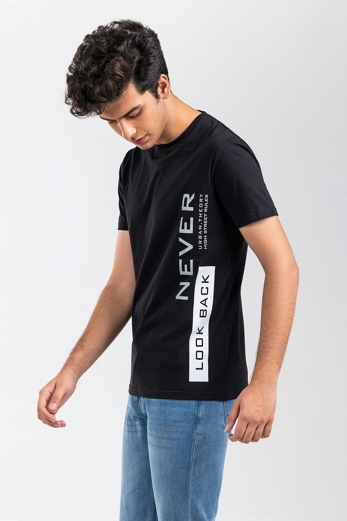 Black Fashion T-Shirt JGP-URB-D258-02