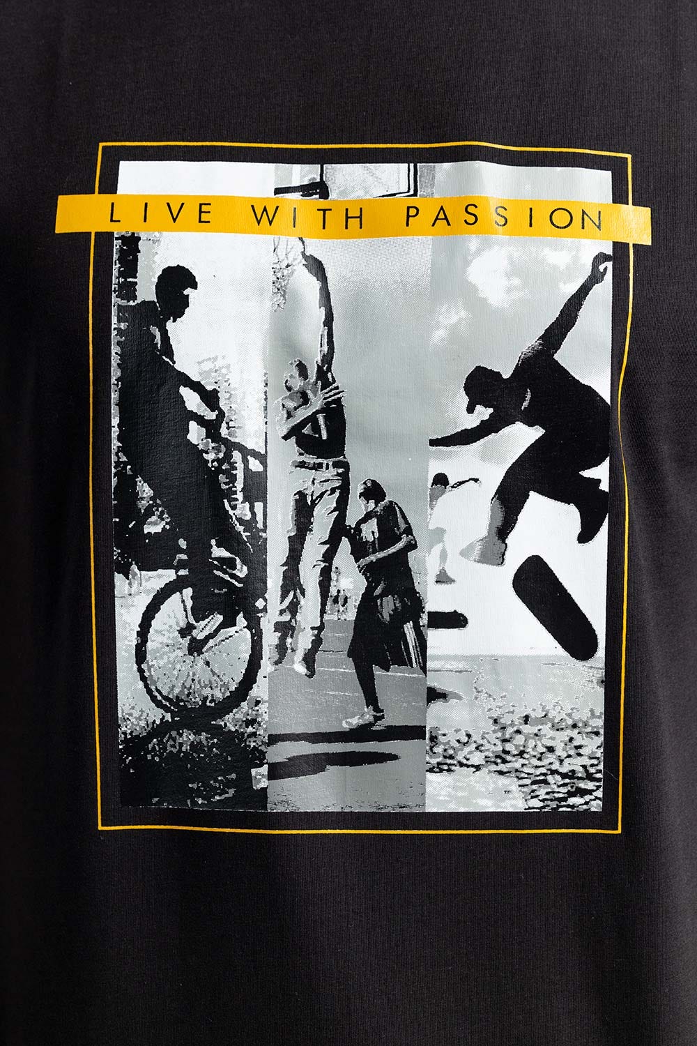 Black Fashion T-shirt JGP-URB-D259-02