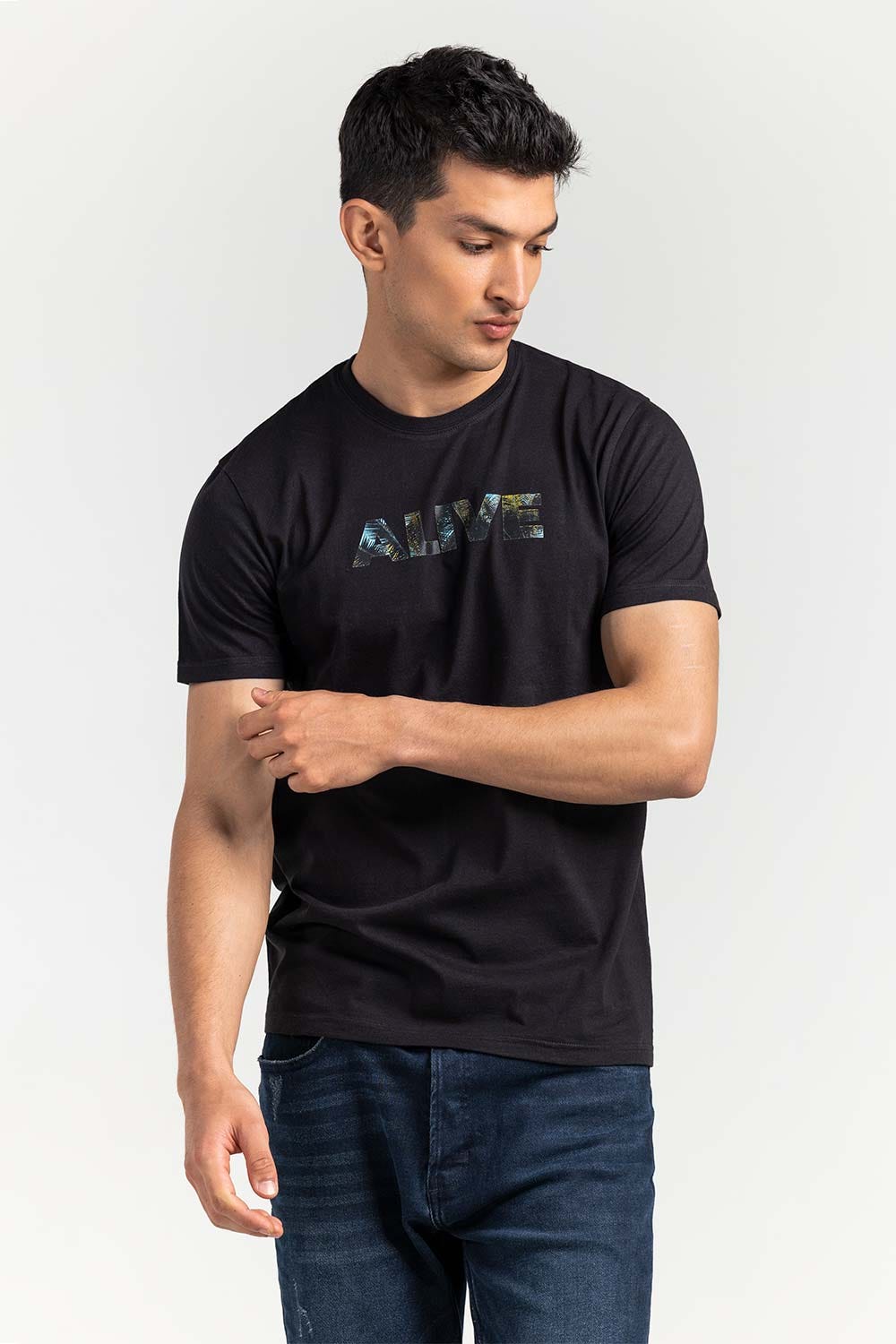 Black Fashion T-shirt JGP-URB-D261-01