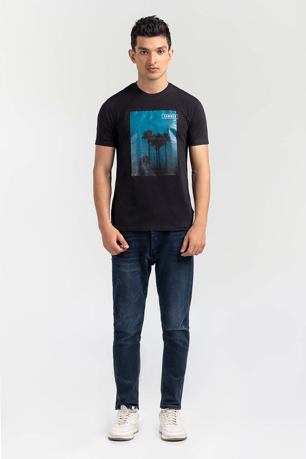 Black Fashion T-shirt JGP-URB-D262-02