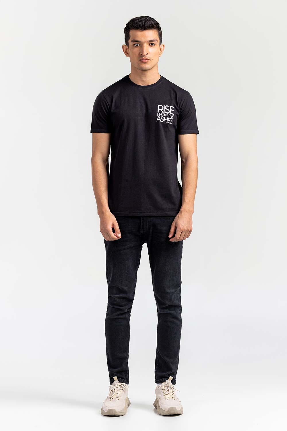 Black Fashion T-shirt JGP-URB-D267-01