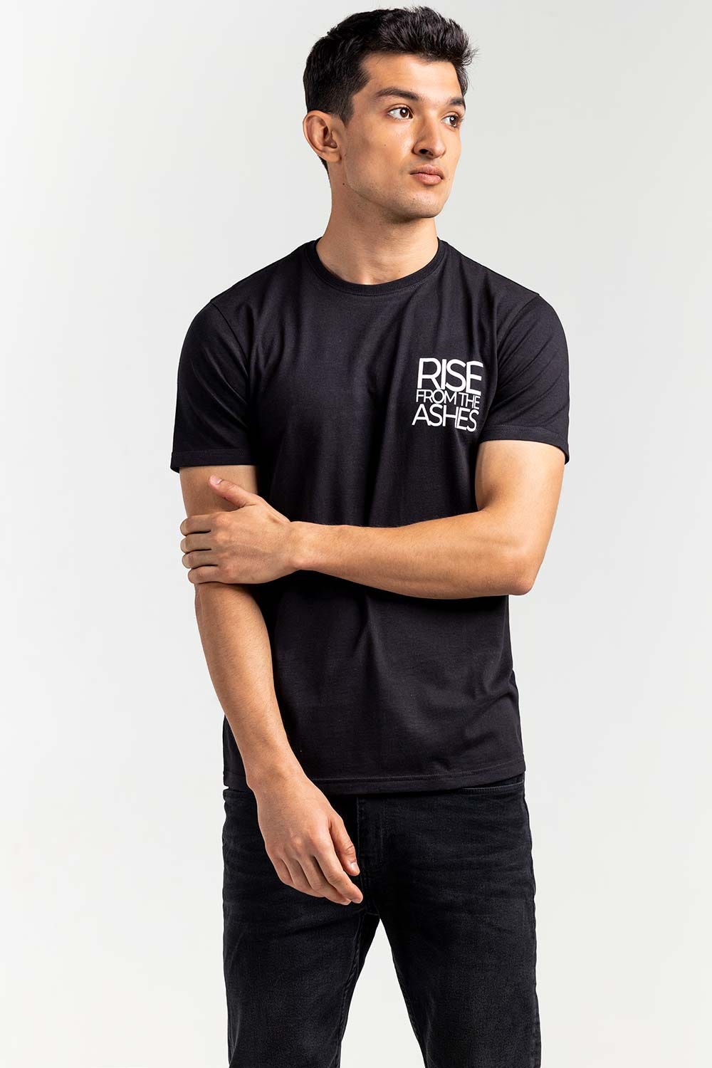 Black Fashion T-shirt JGP-URB-D267-01