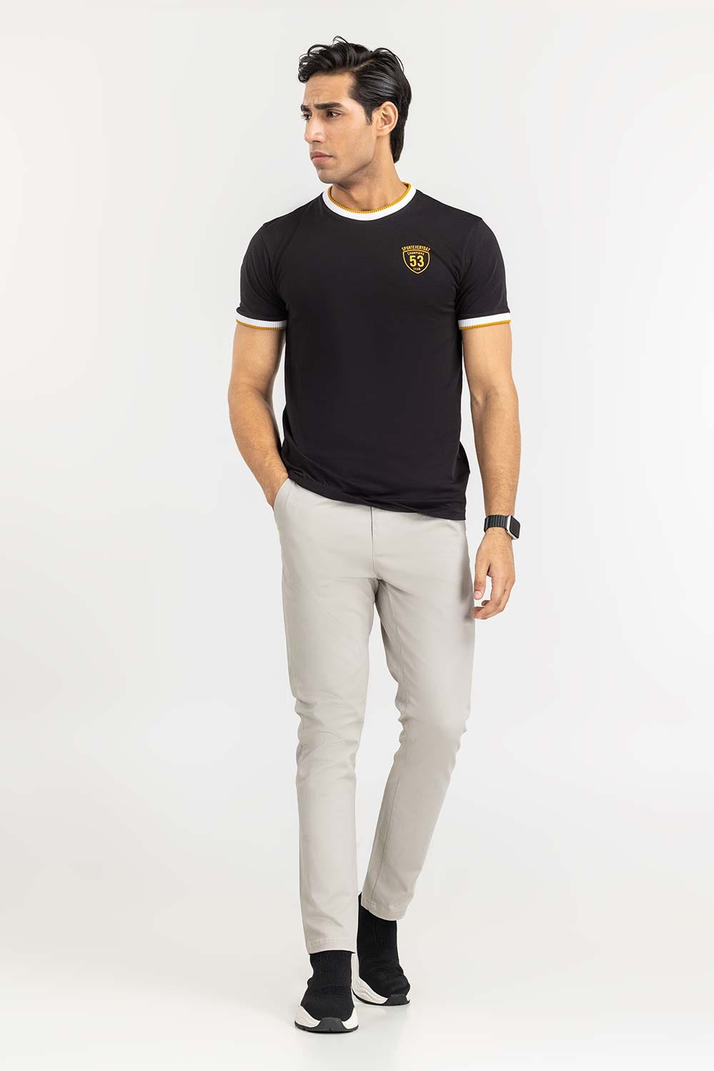 Black Fashion Tees TS-FSJ22-057