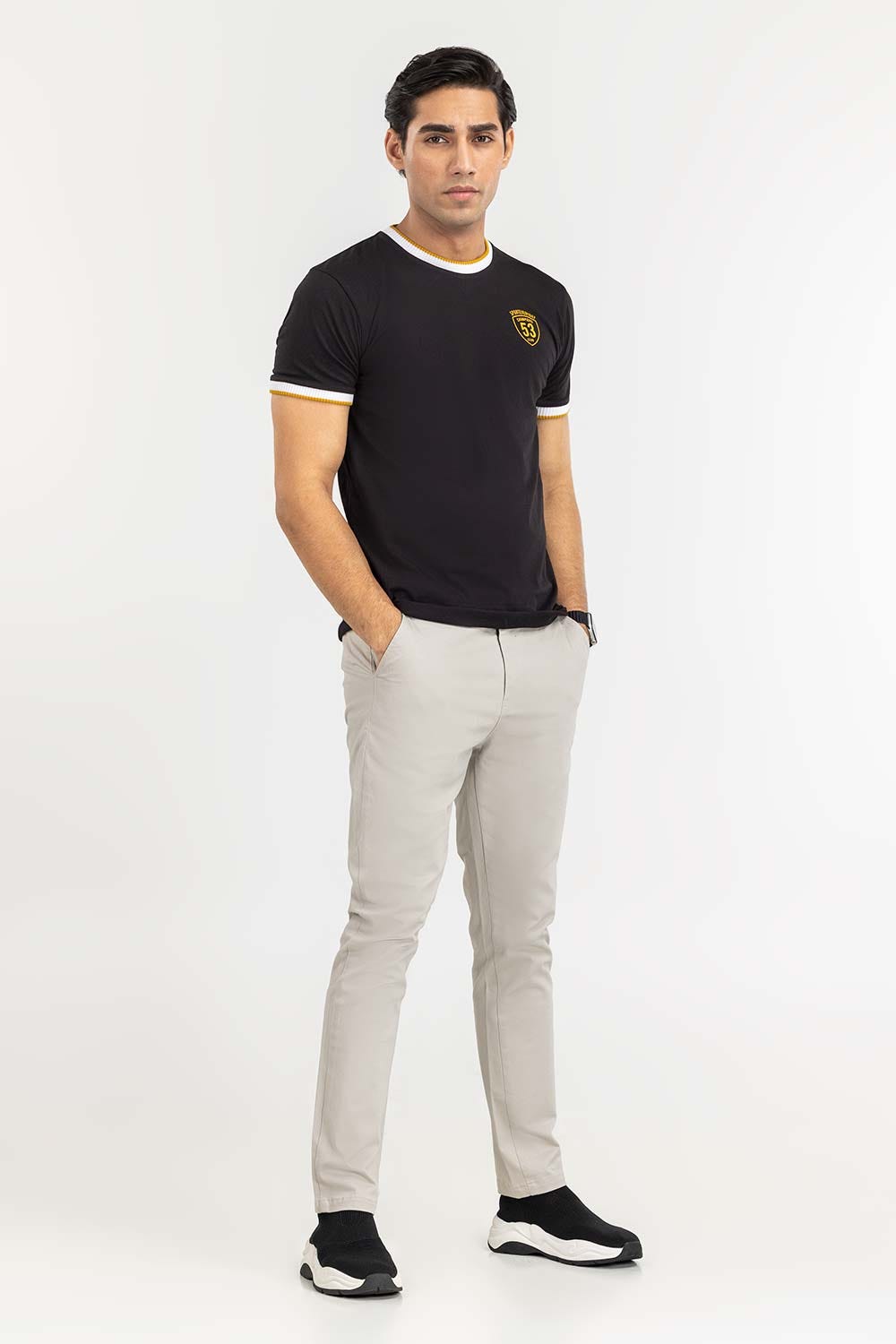 Black Fashion Tees TS-FSJ22-057