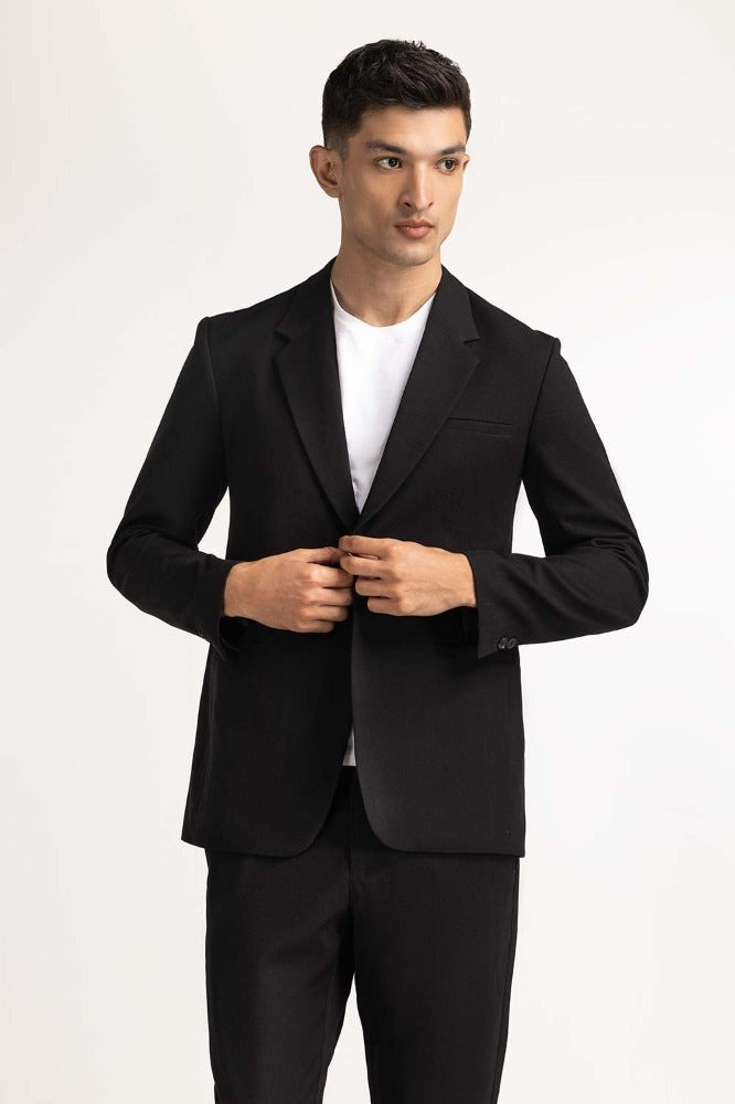 Black Formal Blazer BLAZER MN-BLZ-WS23-001