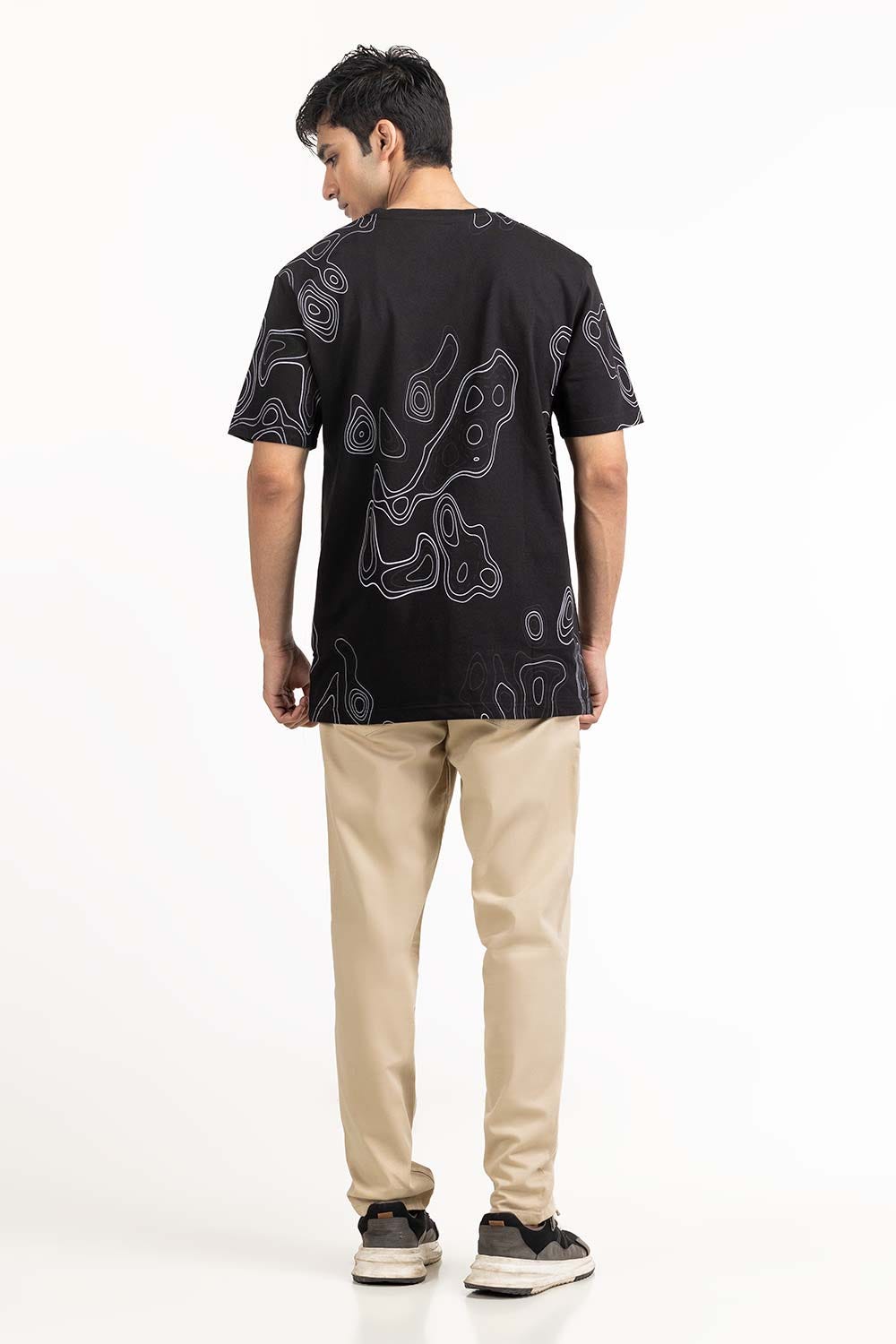 Black Graphic Tee TS-CNSJ23-117