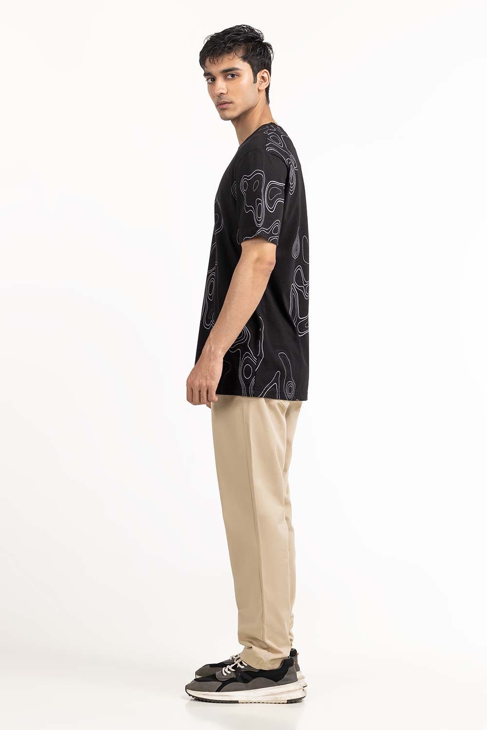 Black Graphic Tee TS-CNSJ23-117