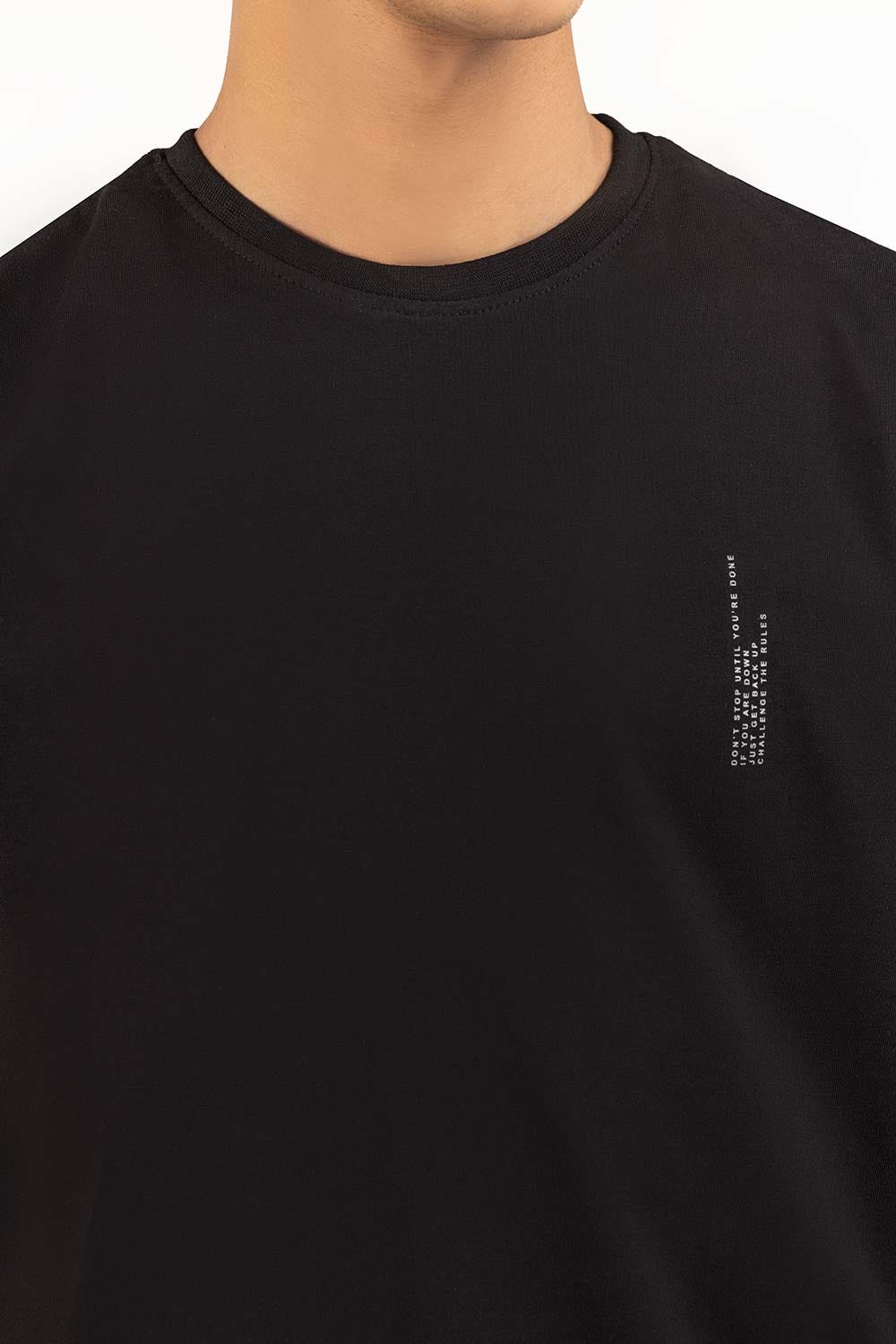 Black Graphic Tee TS-CNSJ23-216