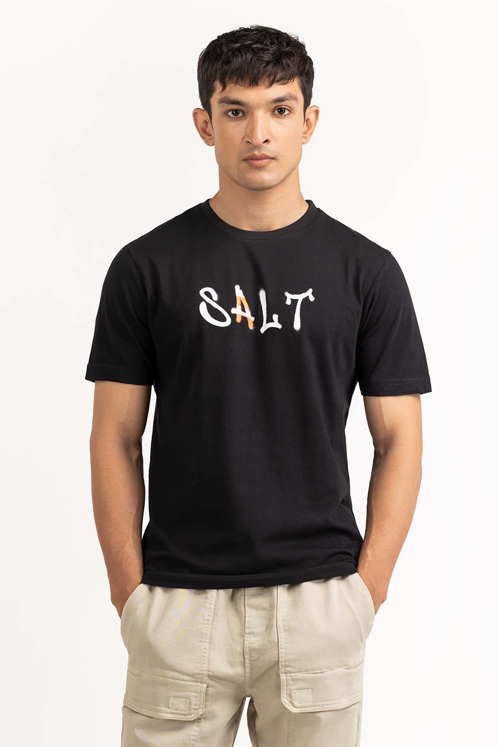 Black Graphic Tees TS-CNSJ23-097