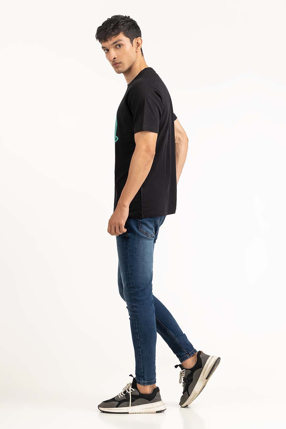 Black Graphic Tees TS-CNSJ23-104