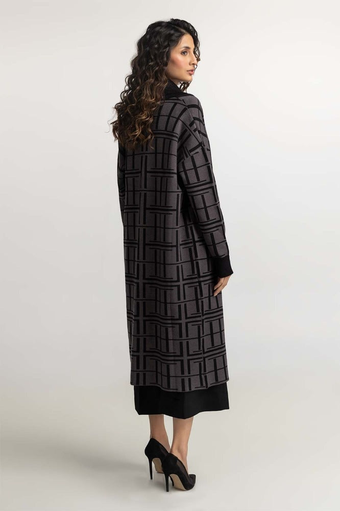 Black Grey Basic Sweater WM-SWT-WS23-050