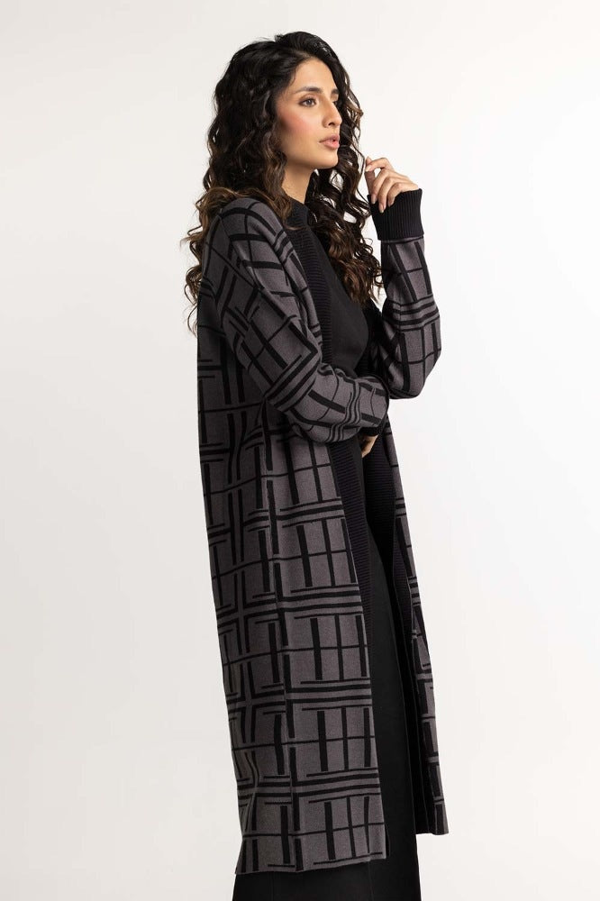 Black Grey Basic Sweater WM-SWT-WS23-050