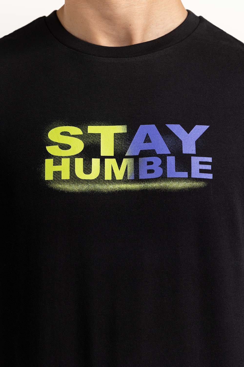 Black Grey Graphic Tees TS-CNSJ23-102