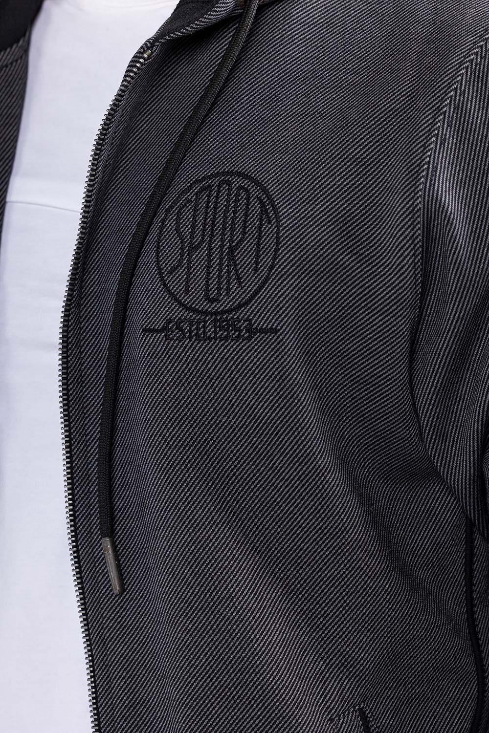 Black Grey Zipper Hoodie JKT-HZJ-D52-01