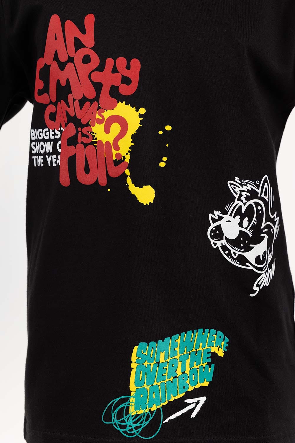 Junior Boy Black T-Shirt 224-313-024