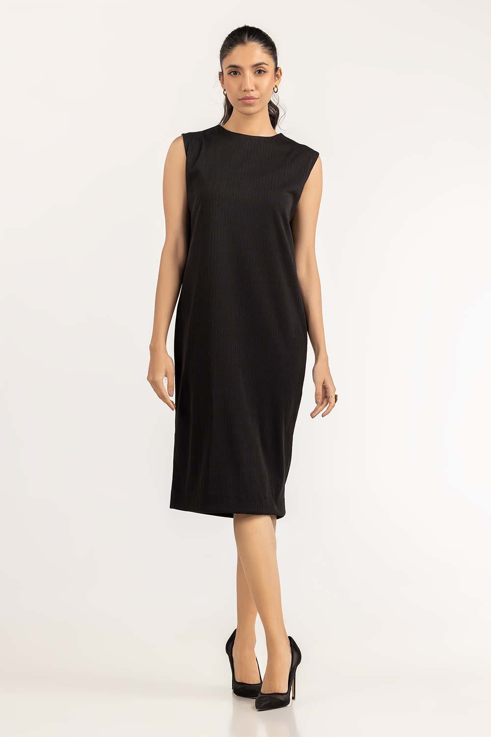 Black Knit Dress 231-214-112