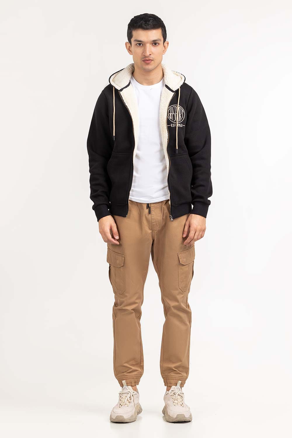 Black Knitted Jacket JKT-KNTHZ22-047