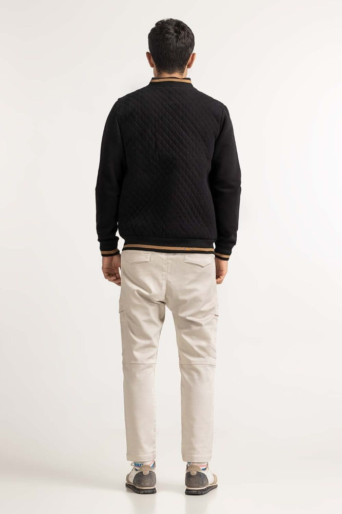 Black Knitted Jacket MN-KNJ-WS23-003