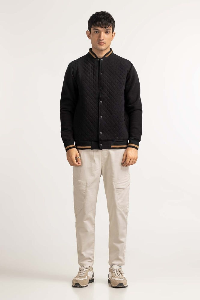 Black Knitted Jacket MN-KNJ-WS23-003