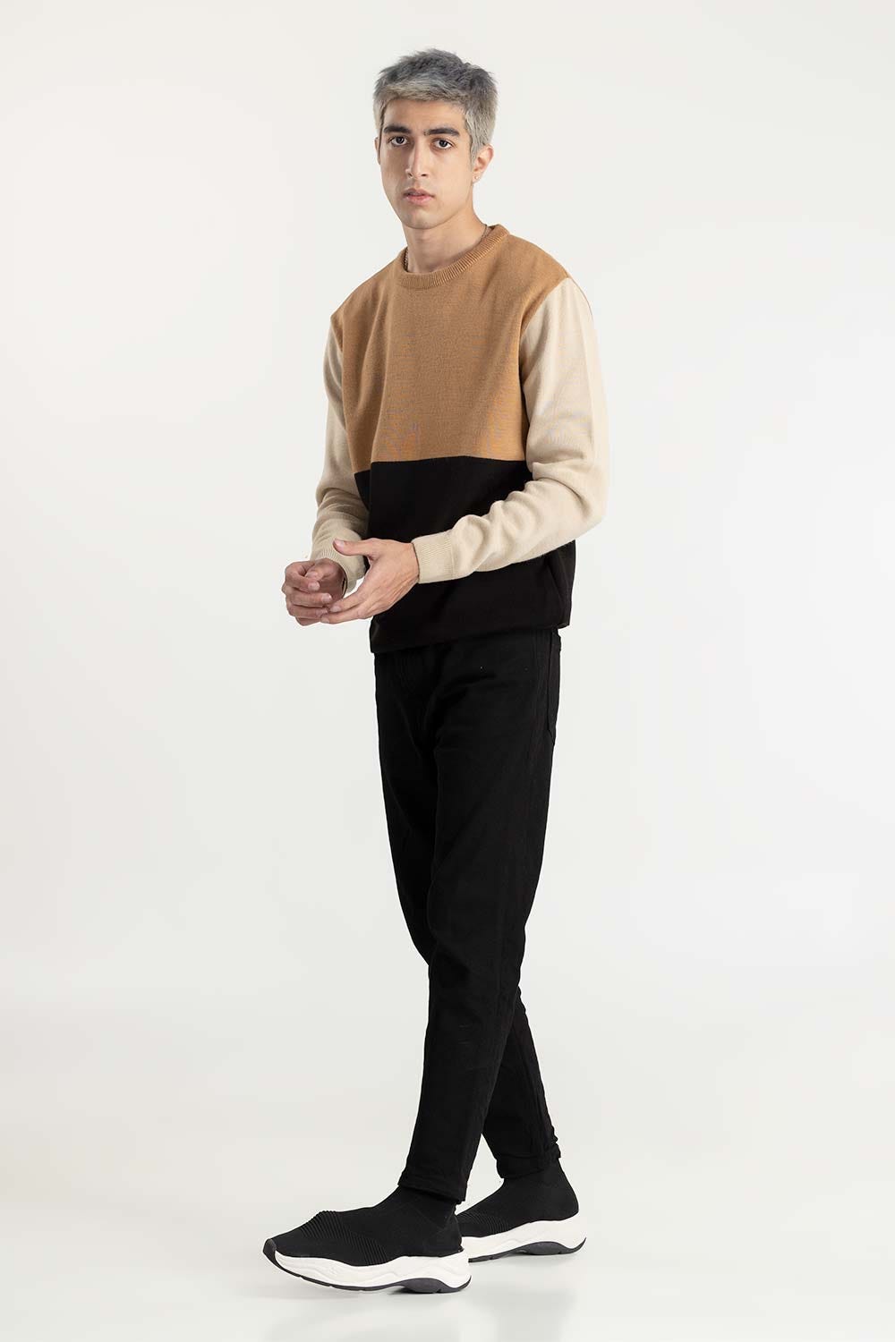 Color Block Sweater 224-111-044