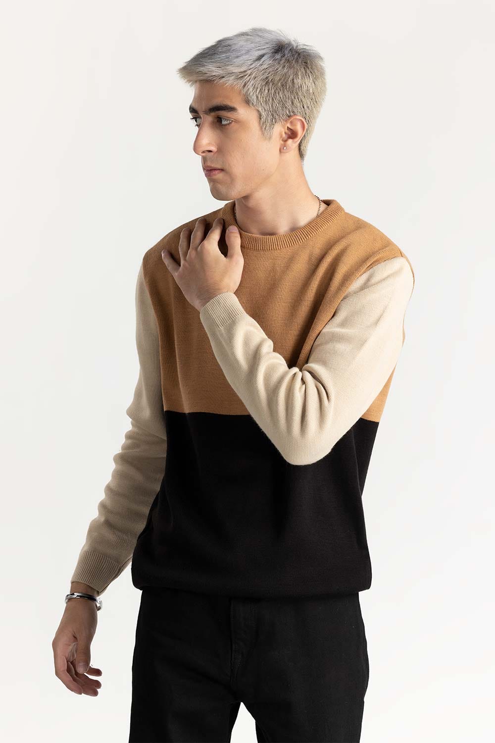 Color Block Sweater 224-111-044