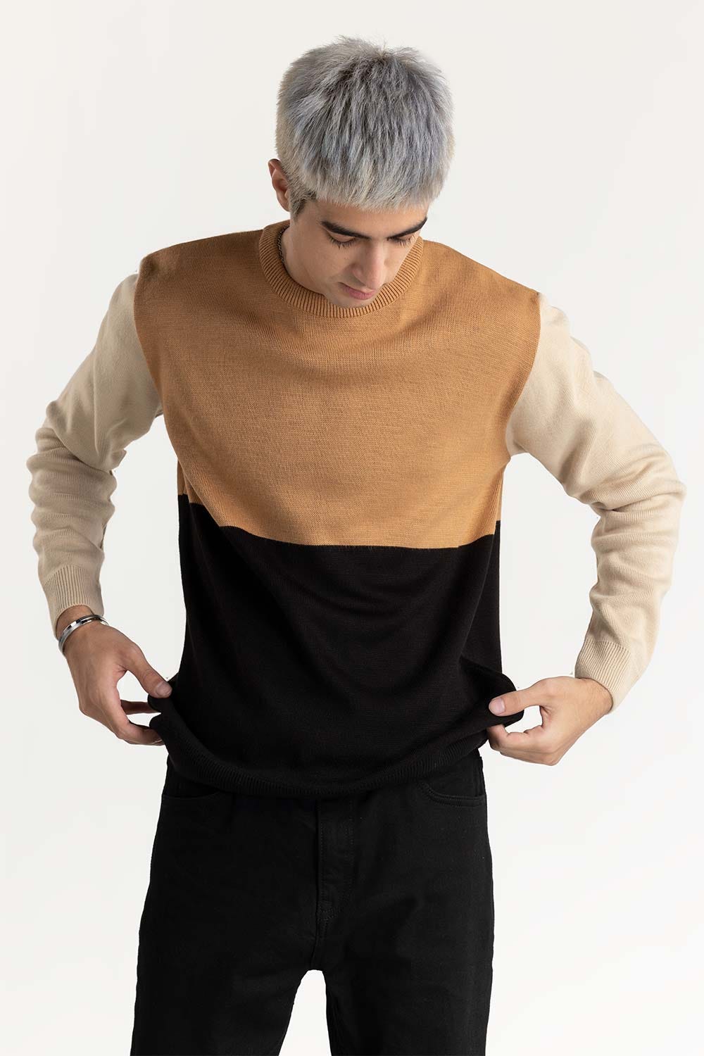 Color Block Sweater 224-111-044