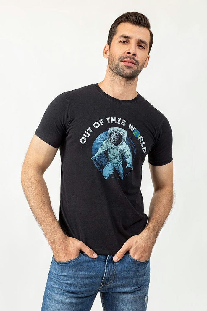 Black Lyrca T-shirt JGP-URB-D206