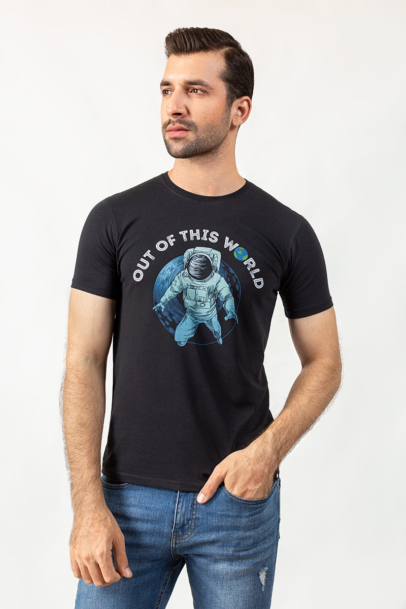 Black Lyrca T-shirt JGP-URB-D206