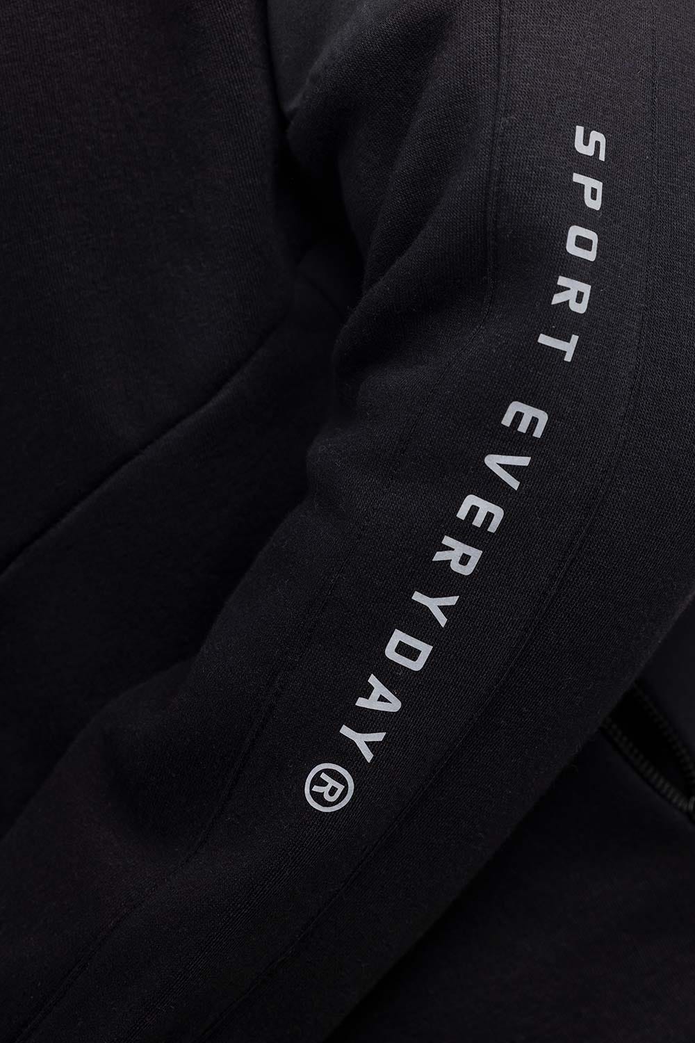 Black Mock Neck Zipper Jacket JKT-MNZ-77-03