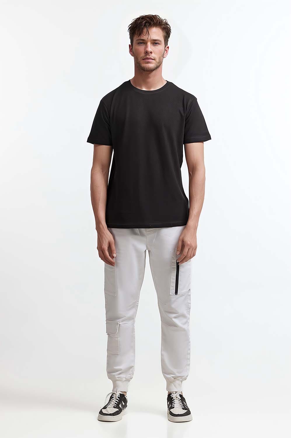 Black Pique Tee TS-CNPK24-070