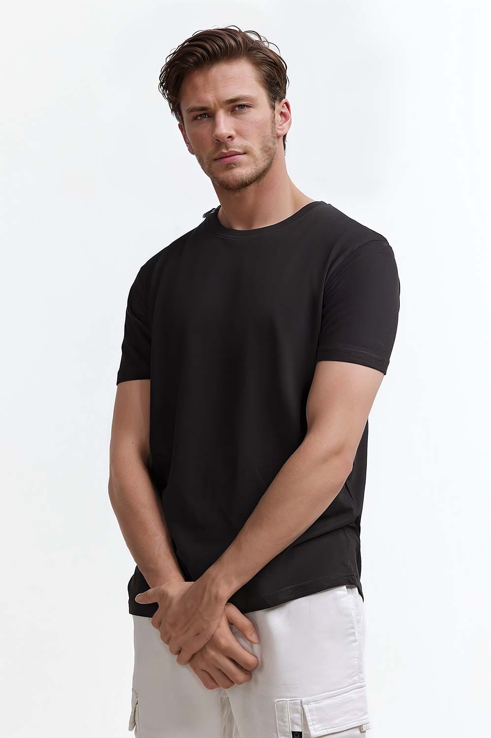 Black Pique Tee TS-CNPK24-070