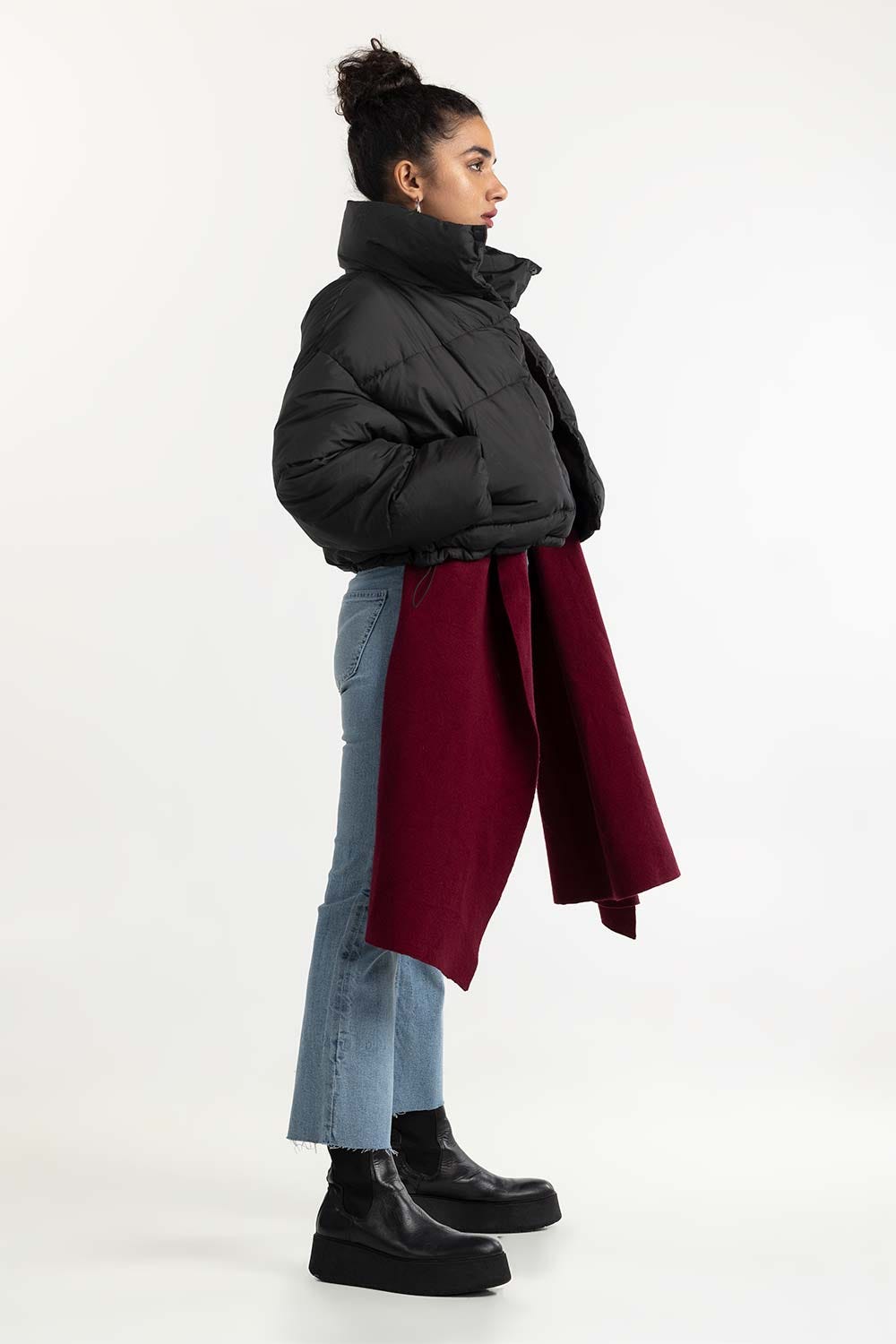 Black Puffer Jacket 224-210-003