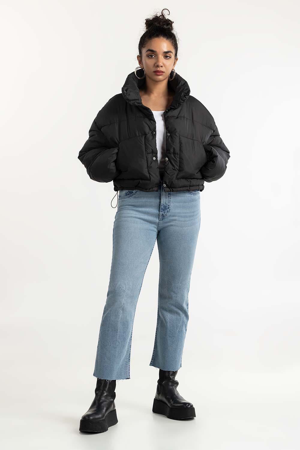 Black Puffer Jacket 224-210-003