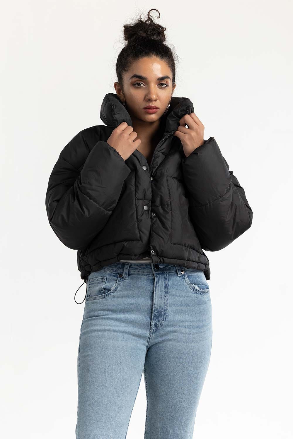Black Puffer Jacket 224-210-003