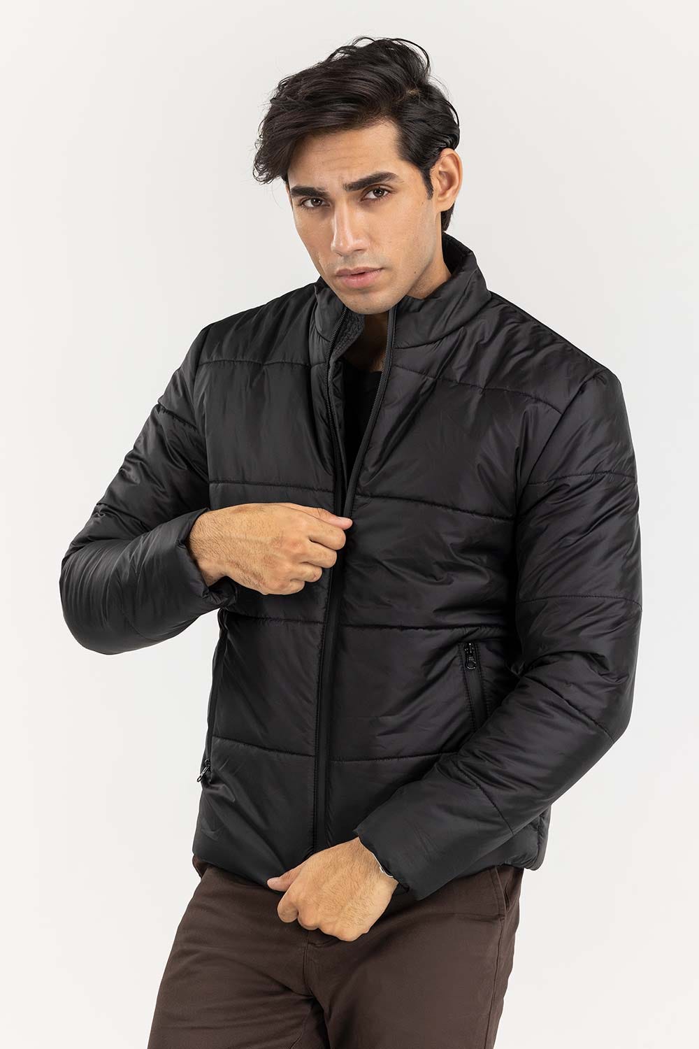 Black Puffer Jacket JKT-WOV22-018