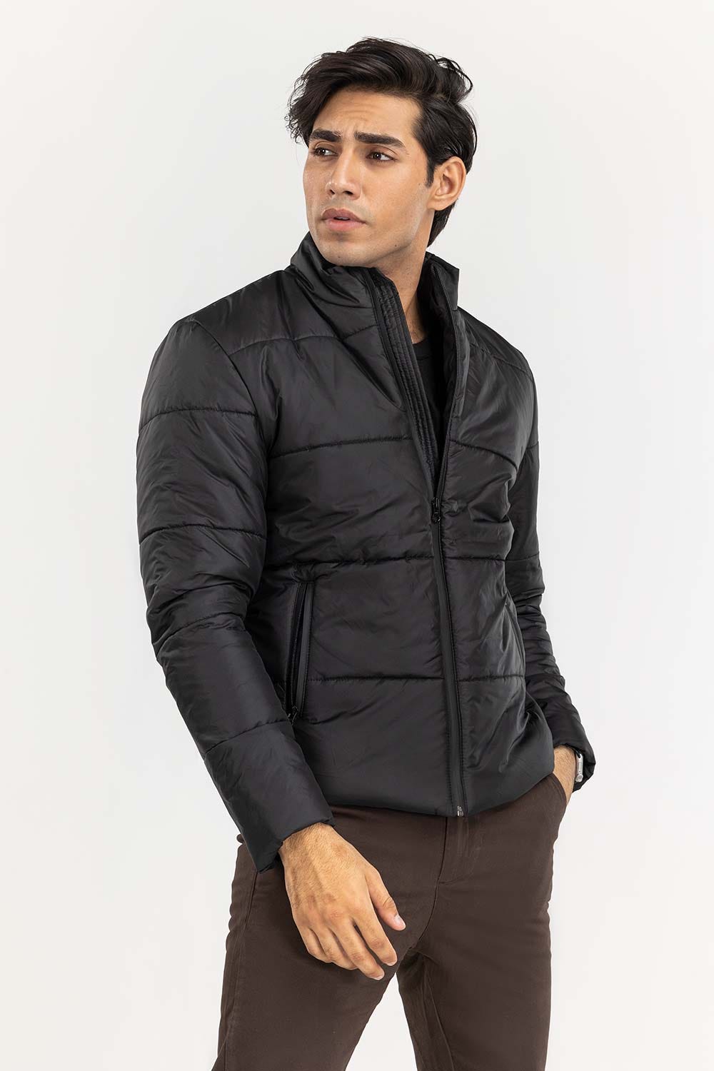 Black Puffer Jacket JKT-WOV22-018