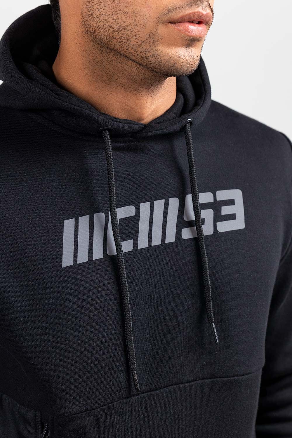 Black Pullover Hoddie JKT-POH-D16-02