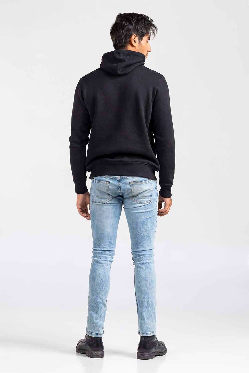 Black Pullover Hoddie JKT-POH-D16-02