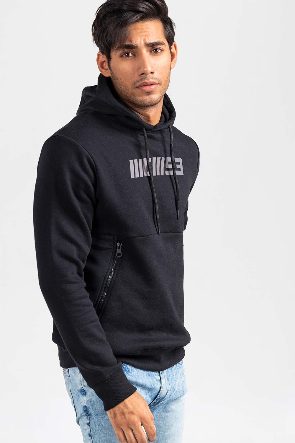 Black Pullover Hoddie JKT-POH-D16-02